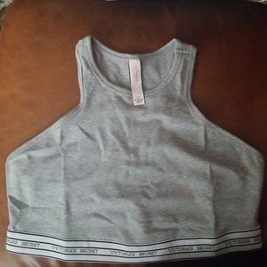 Victoria's Secret cotton lingerie Logo Crop Top